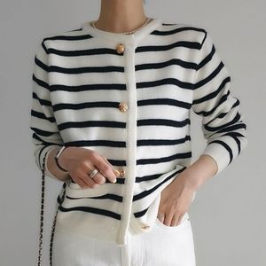BRAND new Celine Style Striped Cardigan